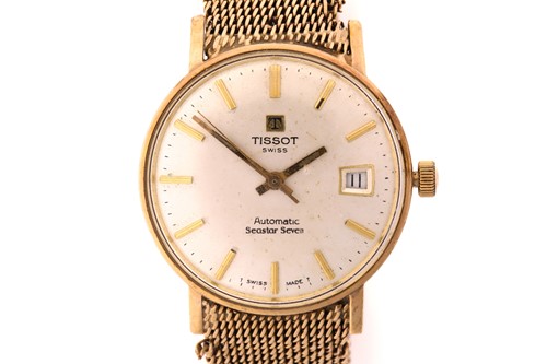 Lot 382 - A gentleman's 9 carat gold Tissot Automatic...