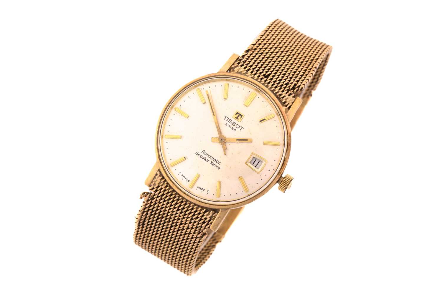 Lot 382 - A gentleman's 9 carat gold Tissot Automatic...