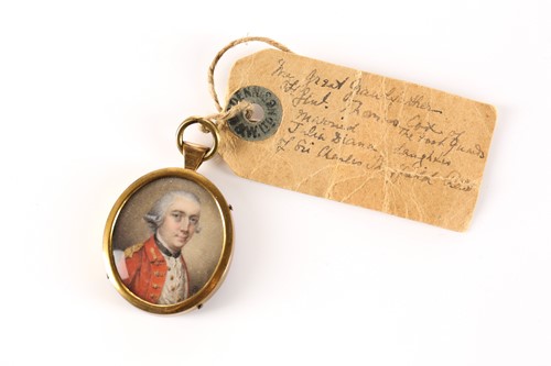 Lot 375 - A late 18th century portrait miniature (on...