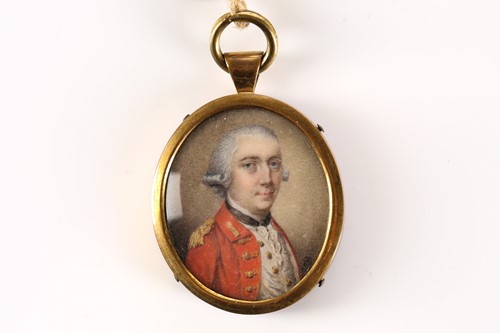 Lot 375 - A late 18th century portrait miniature (on...
