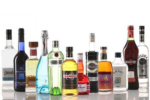 Lot 450 - Twelve bottles of assorted spirits, to include...