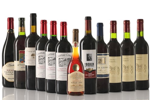 Lot 430 - Twelve bottles of assorted wine, to include...