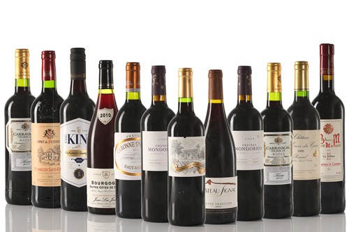 Lot 449 - Twelve bottles of assorted wine, to include...