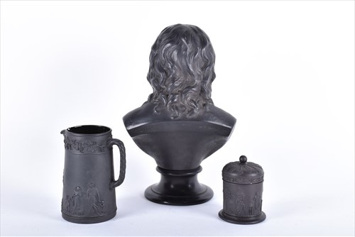 Lot 272 - A late 19th century Wedgwood black basalt...