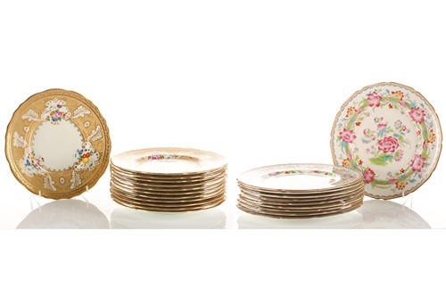 Lot 533 - A set of twelve Cauldon for Tiffany of New...