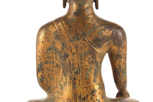 Lot 195 - A Thai gilt bronze figure of Buddha, 19th/20th...