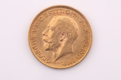 Lot 408 - A George V sovereign, dated 1912.