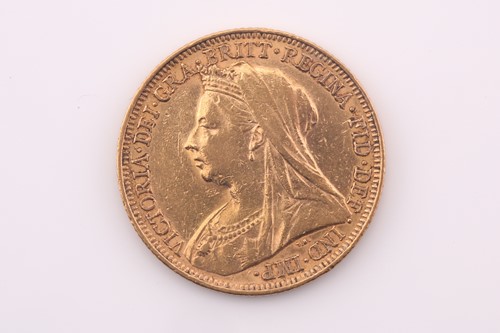 Lot 410 - A Victoria sovereign, dated 1895M.