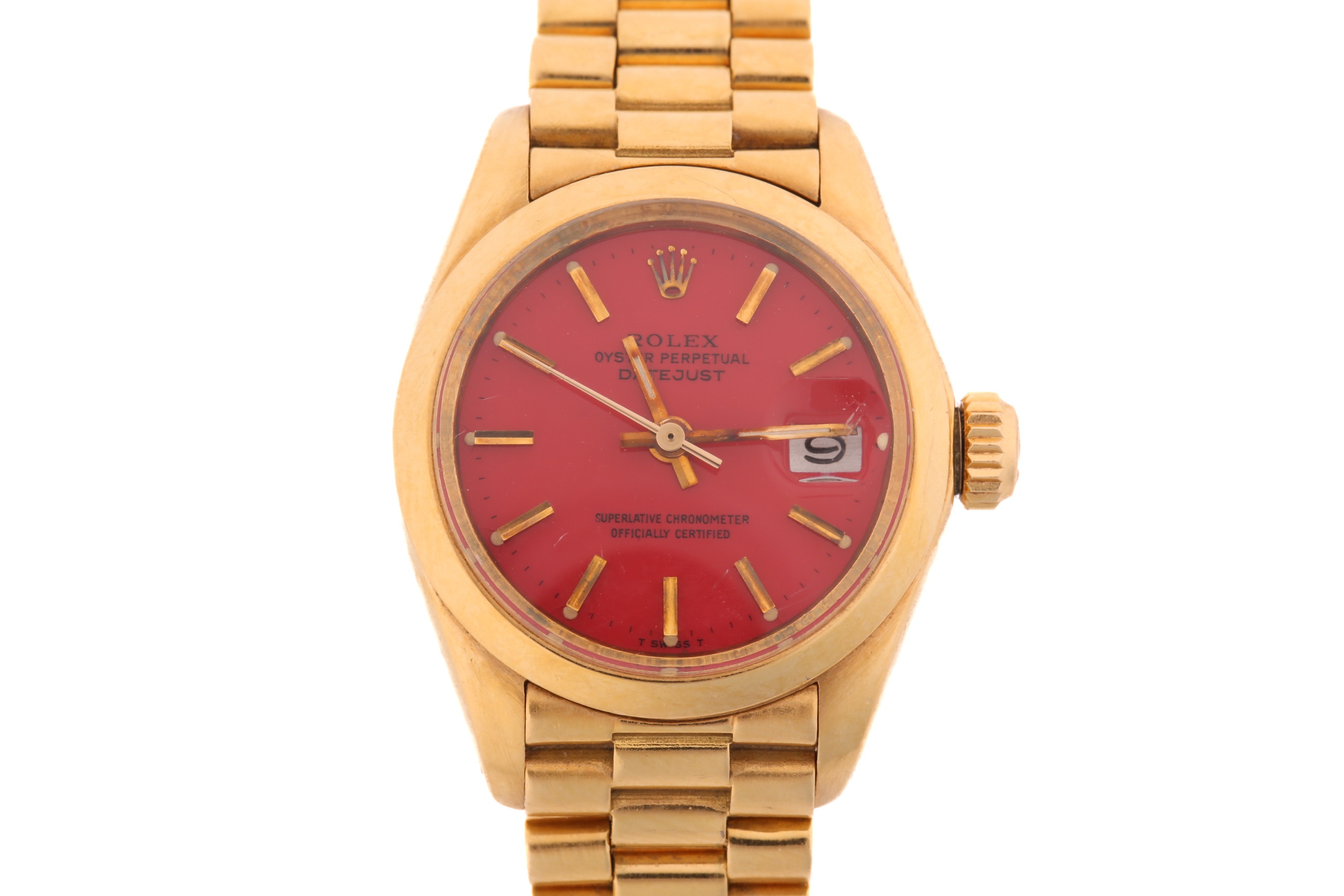 Rolex gold online red