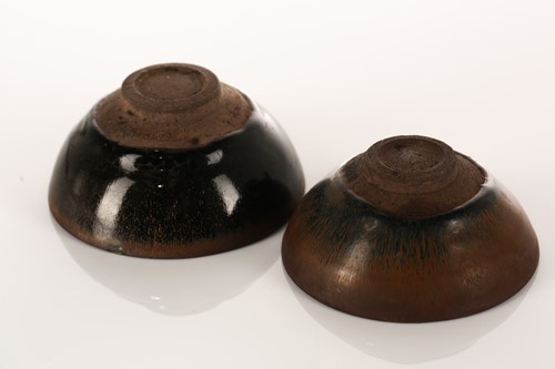 Lot 160 - Two Chinese Jian ware 'Hares fur' tea bowls,...