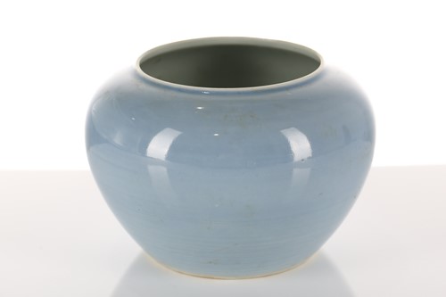Lot 155 - A Chinese porcelain claire de lune vase, of...
