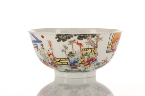 Lot 149 - A Chinese porcelain peach festival bowl, the...