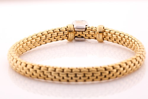 Lot 156 - A 'Flex It' 18ct yellow gold bracelet, by Fope,...
