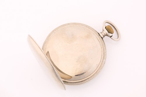 Lot 479 - An Omega stainless steel open face pocket...