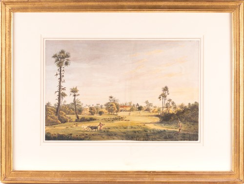 Lot 39 - J H Key (19th century), 'View at Mahabalipuram'...