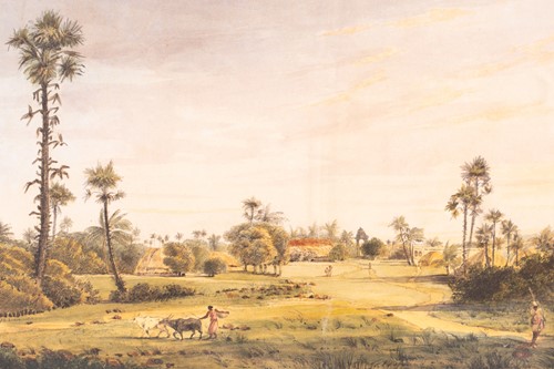 Lot 39 - J H Key (19th century), 'View at Mahabalipuram'...