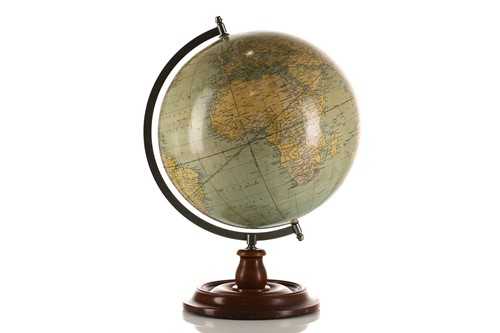 Lot 458 - A Bacon's Excelsior Terrestrial table globe,...