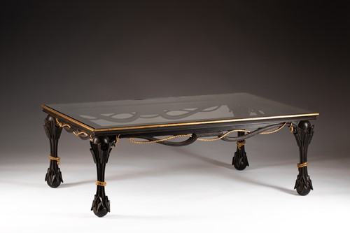 Lot 308 - A Second Empire style ebonized and parcel-gilt...