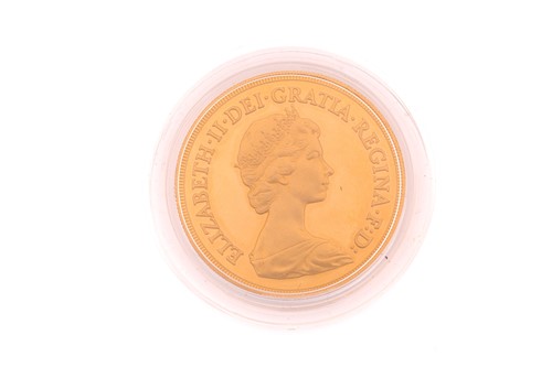 Lot 483 - An Elizabeth II gold five-pound coin, 1981.