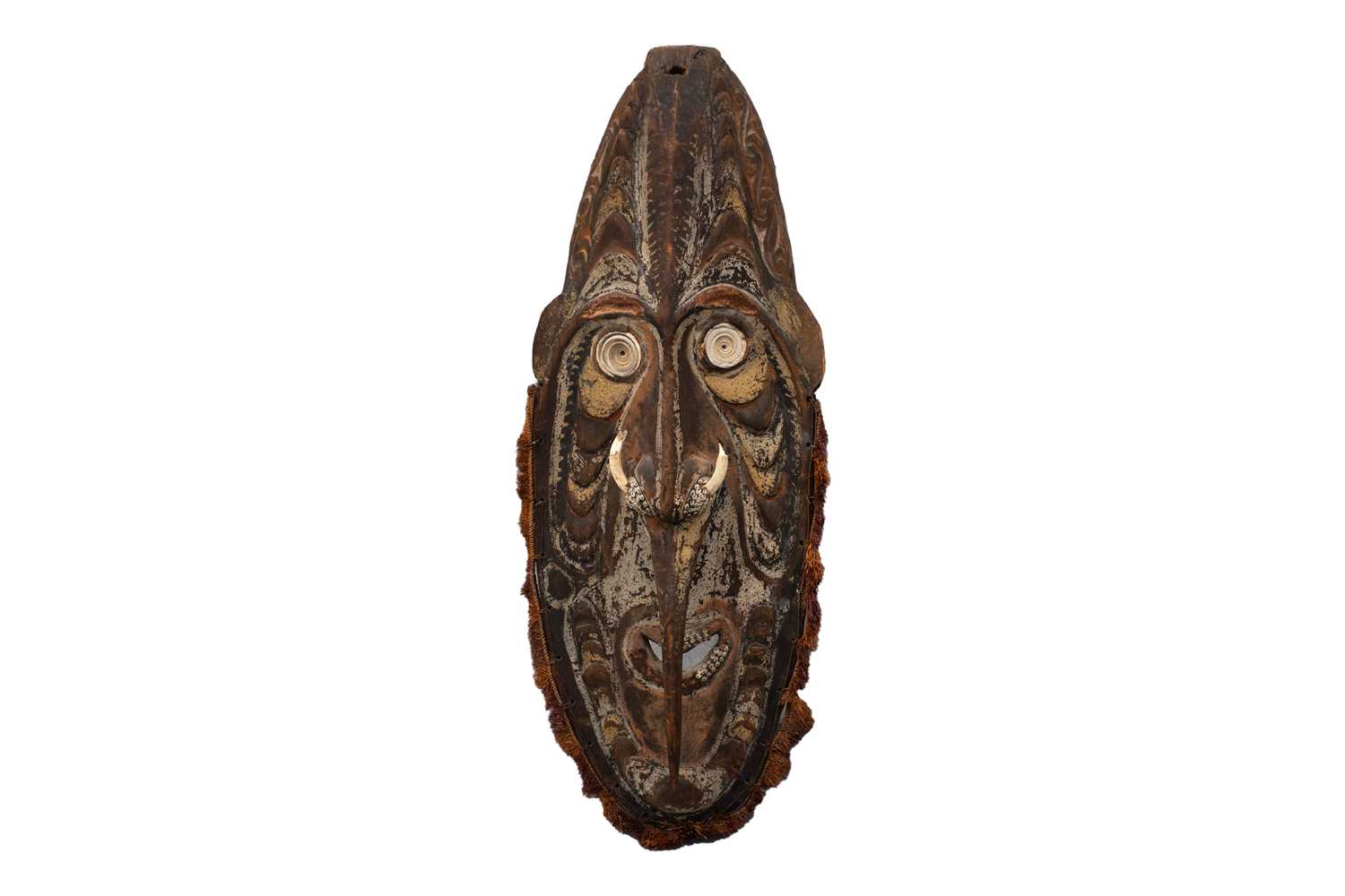 Lot 214 - A Lower Sepik River house mask, Papua New