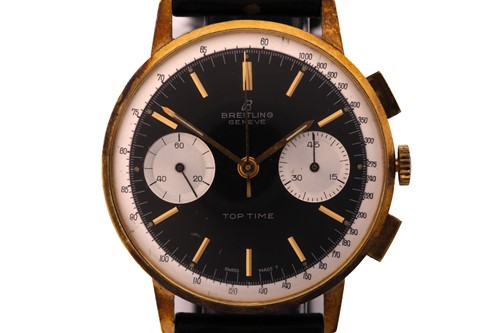 Lot 521 - A 1960's Breitling Top time chronograph with a...