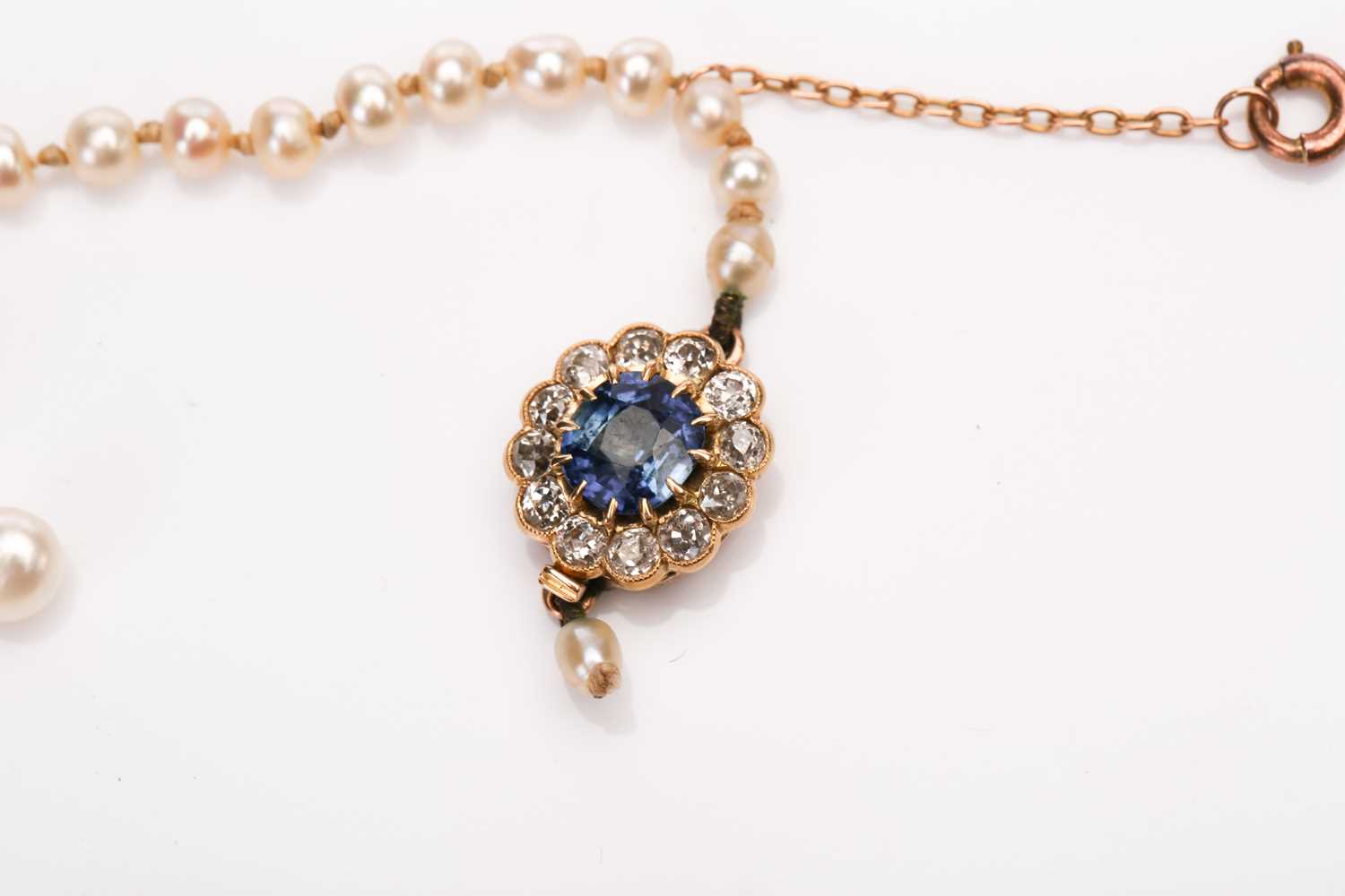 Lot 227 - A Victorian string of natural pearls with a