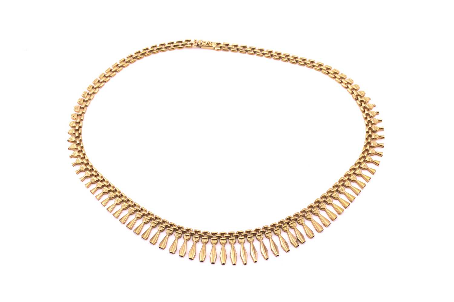 Lot 47 - A 9ct gold Italian yellow metal graduated