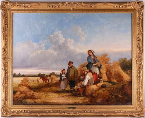 Lot 76 - William Shayer (1787-1879) British, 'Harvest...