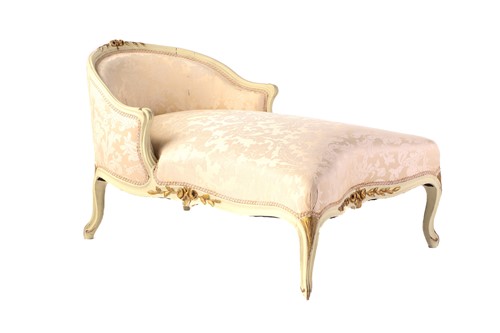 Lot 218 - A Louis XV style carved and painted Duchess...