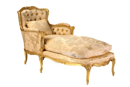 Lot 282 - A Louis XV style carved wood and gilt gesso...