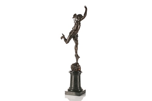 Lot 351 - A large late 19th-century patinated bronze...