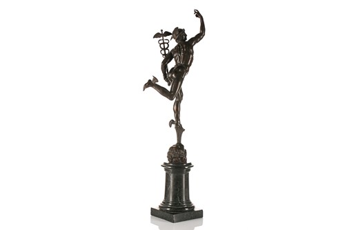 Lot 351 - A large late 19th-century patinated bronze...