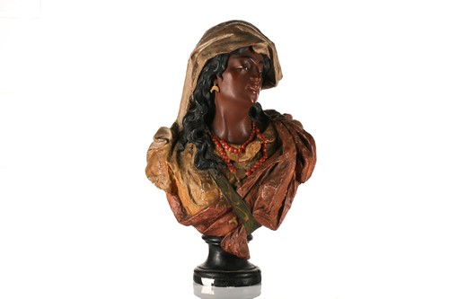 Lot 289 - A large early 20th-century plaster bust of a...