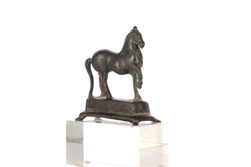 Lot 469 - A Roman bronze figure of a horse, 2nd century...