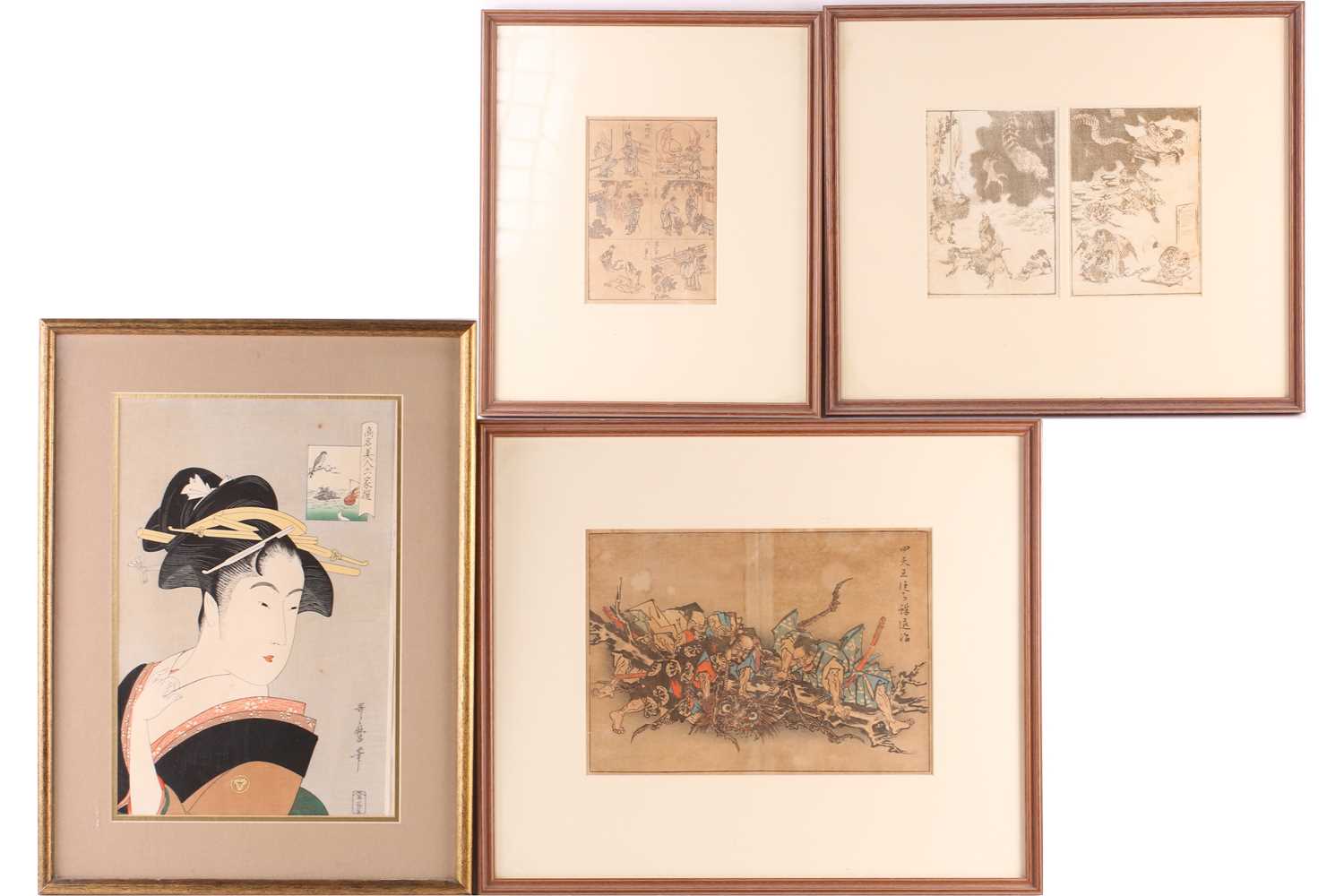 Lot 121 - After Katsushika Hokusai (1760 - 1849), two...
