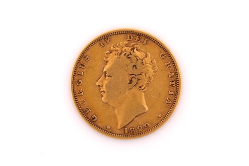 Lot 475 - A George IV sovereign, dated 1829.7.9 grams
