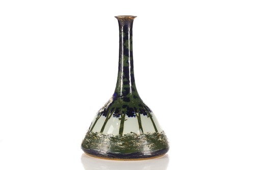 Lot 501 - An Austrian Amphora style porcelain bottle...