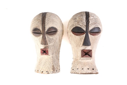 Lot 82 - Two Songye kifwebe masks, Democratic Republic...