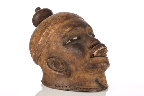 Lot 67 - A Makonde helmet mask, Mozambique, the...