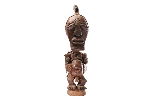 Lot 103 - A large Songye (Nkisi) standing male community...