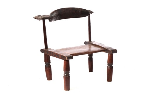 Lot 159 - A Senufo zoomorphic chair, Ivory coast, the...