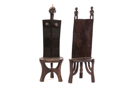 Lot 220 - A Luguru chief's chair, East Tanzania, the...