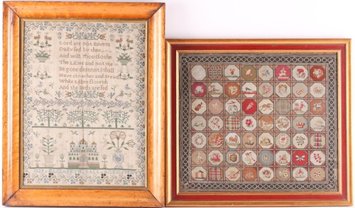 Lot 546 - Two 19th century samplers, one by Elizabeth...