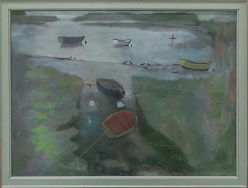 Lot 64 - Tessa Newcomb (b.1955), 'The Estuary', 1996,...