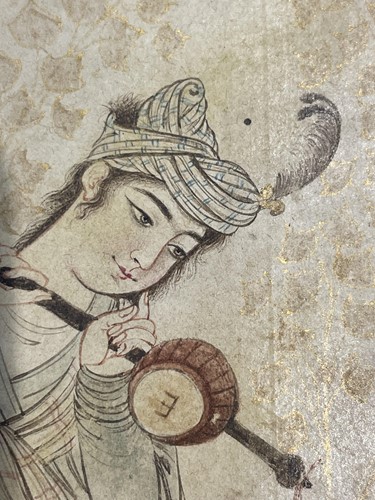 Lot 201 - An Indian/ Persian miniature watercolour of a...