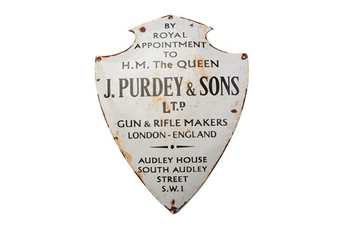 Lot 447 - A reproduction James Purdey & Sons enamel...