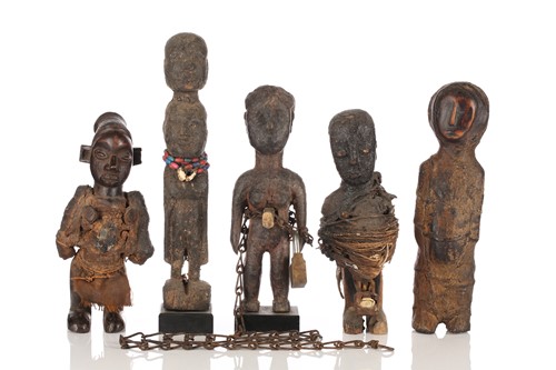 Lot 151 - A Group of East & West Africa fetish figures,...