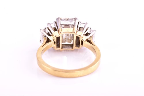 Lot 427 - A stunning five stone diamond ring consisting...