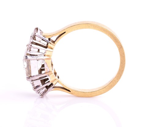 Lot 427 - A stunning five stone diamond ring consisting...