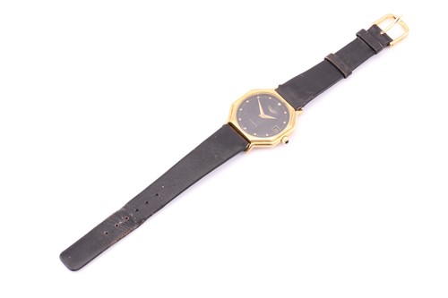 Lot 431 - An 18ct gold Longines automatic ultra-thin...